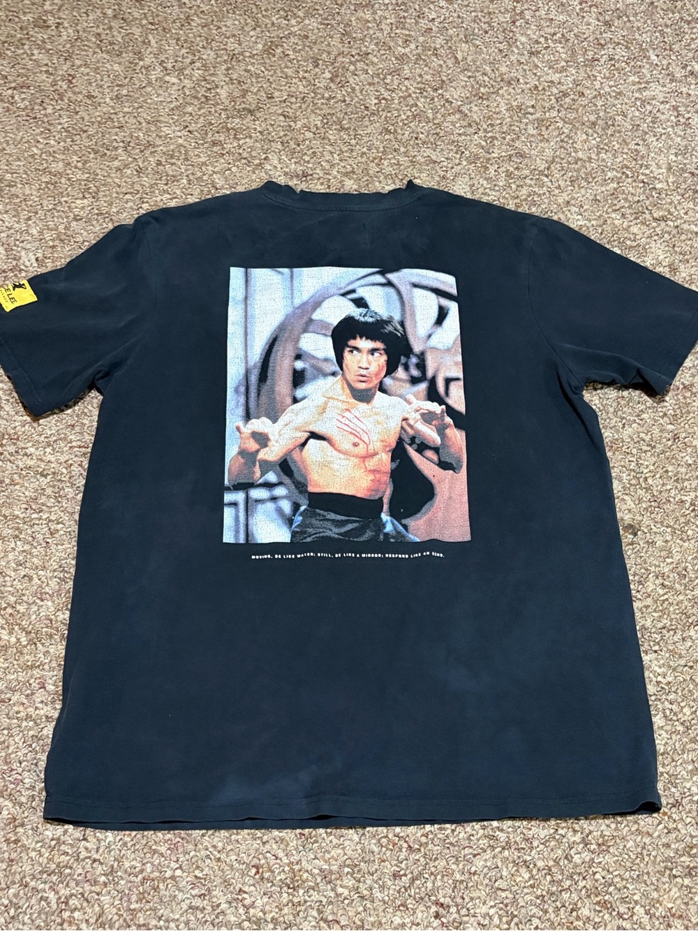 Graphic Men’s Short-Sleeve T-Shirt - Black Bruce Lee heavyweight